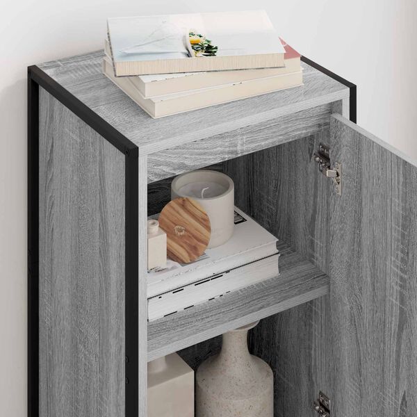 vidaXL Vitrina Gris Sonoma 43 x 36 x 75,5 cm Madera contrachapada