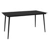 vidaXL Juego de comedor para jardín 7 piezas ratán PVC negro