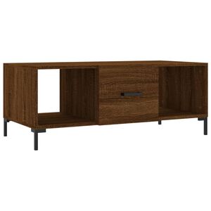 vidaXL Mesa de centro madera contrachapada roble marrón 102x50x40 cm