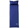 vidaXL Colch&oacute;n de camping autoinflable con almohada 1 persona azul