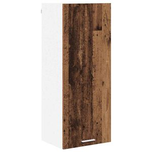 vidaXL Mueble colgante con puerta Madera vieja 40 x 31 x 100 cm