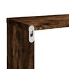 vidaXL Estante c&uacute;bico de pared 4 uds madera roble ahumado 80x15x26,5cm
