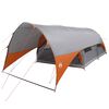 vidaXL 10 personas Gris y naranja Poli&eacute;ster 185T con recubrimiento PU