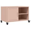 vidaXL Mueble de TV acero rosa 68x39x43,5 cm