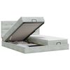 vidaXL Cama otomana con colch&oacute;n 2 uds. Gris Claro Terciopelo