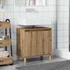 vidaXL Mueble de lavabo madera de ingeniería roble artisan 58x33x60 cm