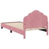 vidaXL Cama para niños con cabecero Rosa 80 x 200 cm Terciopelo