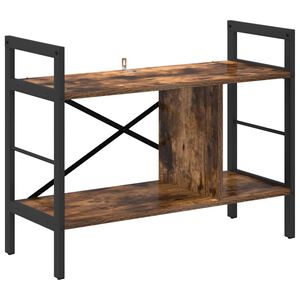 vidaXL Estante de libros 3 niveles 75 x 30 x 58,5 cm Roble ahumado