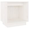 vidaXL Mesita de noche de madera maciza de pino blanco 40x30x40 cm