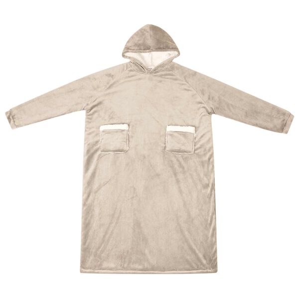 vidaXL Sudadera manta Beige l Forro Polar y Franela
