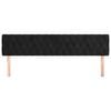 vidaXL Cabeceros 2 unidades de terciopelo negro 100x7x78/88 cm