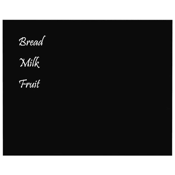 vidaXL Pizarra magn&eacute;tica de pared vidrio templado negro 50x40 cm