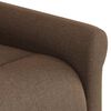 vidaXL Sill&oacute;n reclinable elevable de tela marr&oacute;n