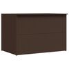 vidaXL Caja de almacenaje jard&iacute;n rat&aacute;n sint&eacute;tico marr&oacute;n 150x100x100 cm