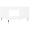 vidaXL Mesa de centro madera de ingenier&iacute;a blanca 60x50x40 cm