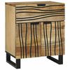 vidaXL Mesa de noche Natural 50 x 33 x 60 cm Madera de ingenier&iacute;a