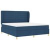 vidaXL Cama con Somier y Colch&oacute;n Gris Oscuro 90x190 cm de Tela Azul
