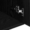vidaXL Aparador roble negro 91x29,5x65 cm madera de ingeniería