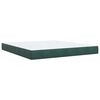 vidaXL Cama box spring con colch&oacute;n terciopelo verde oscuro 180x200 cm