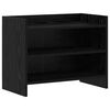 vidaXL Mueble de TV 60 x 33 x 47 cm Roble Negro Madera de ingenier&iacute;a