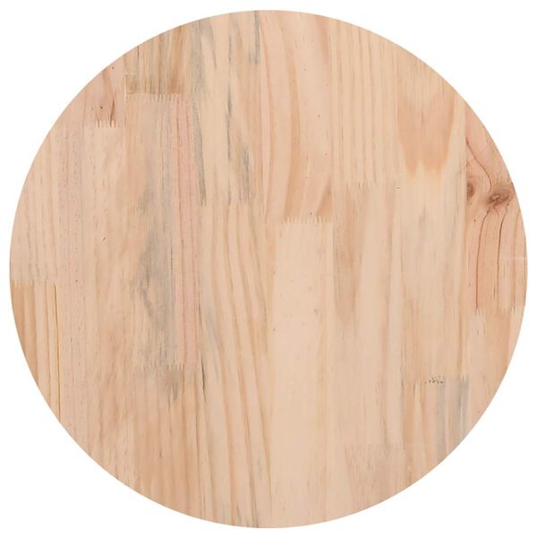 vidaXL Superficie de mesa madera maciza de pino blanco Ø40x2,5 cm