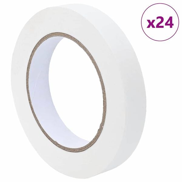 vidaXL Cintas de Enmascarar para Pintores 24 pcs 19mm x 50m Papel