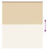 vidaXL Estor Enrollable Opaco Beige 140x130 cm Tela Ancho 136,6 cm