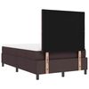 vidaXL Cama tipo Box Spring Marr&oacute;n Oscuro 120 x 200 cm tela