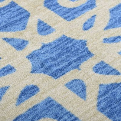 vidaXL Alfombra de pasillo azul 80x300 cm