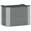 vidaXL Arriate elevado Gris 50 x 30 x 36 cm WPC y Aluminio
