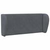 vidaXL Oreja de cabecero Gris Tenue 40 x 23 x 6 cm Terciopelo