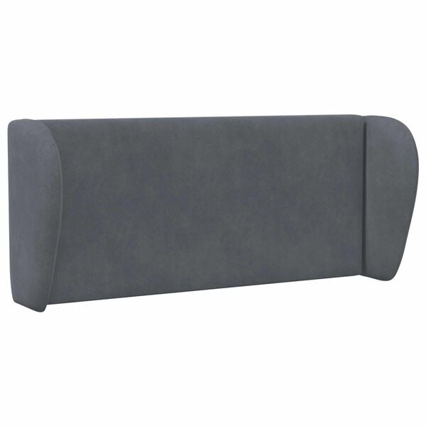 vidaXL Oreja de cabecero Gris Tenue 40 x 23 x 6 cm Terciopelo