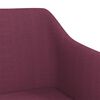 vidaXL Sillas de comedor giratorias 4 unidades tela morada