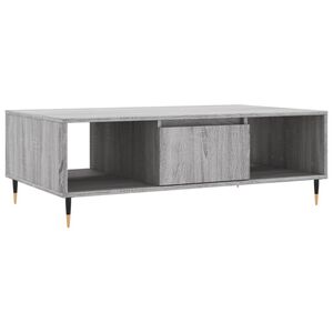 vidaXL Mesa de centro madera de ingenier&iacute;a gris Sonoma 104x60x35 cm