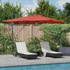 vidaXL Parasol Roma Rojo 286 x 284 x 270 cm Aluminio y poli&eacute;ster