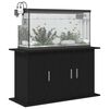 vidaXL Soporte para acuario de madera de ingeniería de roble negro 101x41x58 cm