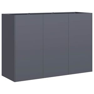 vidaXL Jardinera de acero laminado en fr&iacute;o antracita 120x40x80 cm