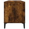 vidaXL Mueble discos madera contrachapada roble ahumado 100x38x48 cm