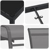 vidaXL Conjunto de Comedor de Jard&iacute;n 3 pcs Gris y Negro