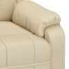 vidaXL Sillón de masaje de tela color crema