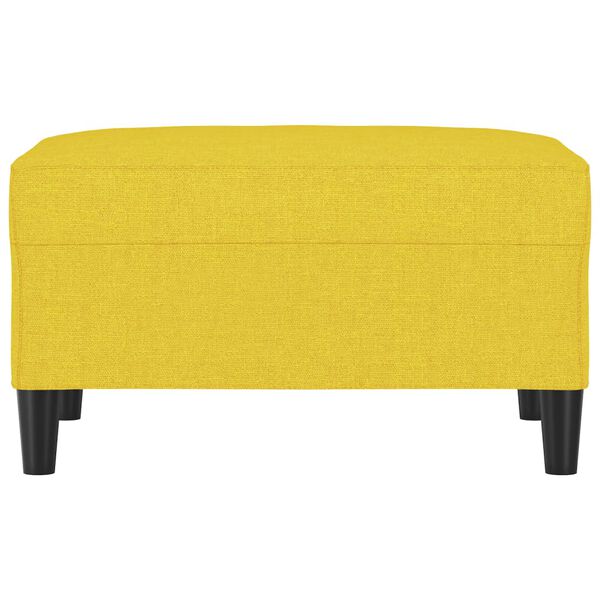 vidaXL Reposapi&eacute;s de tela amarillo claro 70x55x41 cm