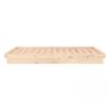 vidaXL Estructura de cama LED sin colch&oacute;n madera maciza 140x200 cm