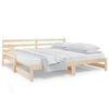 vidaXL Sof&aacute; cama extra&iacute;ble madera maciza de pino 2x(80x200) cm