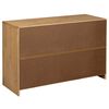 vidaXL Aparador SAUDA madera maciza pino color roble 114x43x75,5 cm