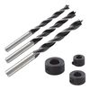 wolfcraft Brocas de clavija con tope de profundidad 6 8 10 mm 2730000