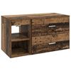 vidaXL Juego de muebles de ba&ntilde;o 2 pcs Madera envejecida
