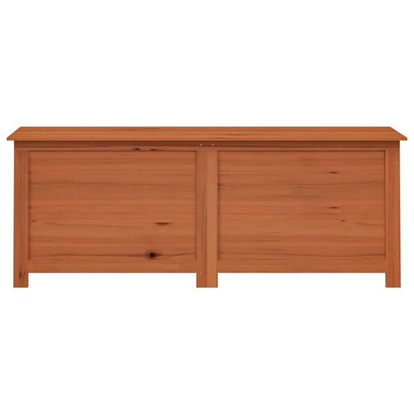 vidaXL Ba&uacute;l para cojines madera de abeto maciza marr&oacute;n 150x50x56 cm