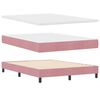 vidaXL Cama tipo Box Spring con colch&oacute;n Rosa 200 x 140 cm Terciopelo