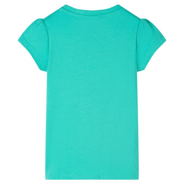 Camiseta infantil verde menta 104