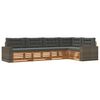 vidaXL Conjunto de sof&aacute;s de exterior 5 pcs Natural y Antracita
